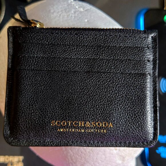 Scotch & Soda Black Card Holder - Picture 1 of 3